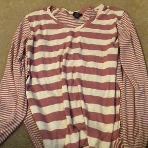 Pink and white stripped long sleeve